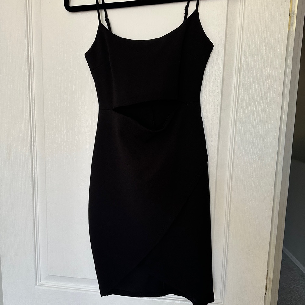 Lulu's Black Asymmetrical Dress